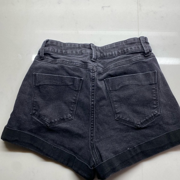 Rewash Dark Gray Jean Shorts - Picture 2 of 4